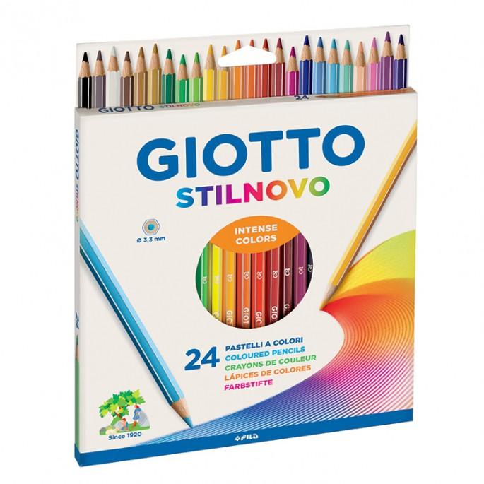 (256600ES) LAPIZ DE COLOR GIOTTO X24 LARGOS - ESCOLAR - LAPICES