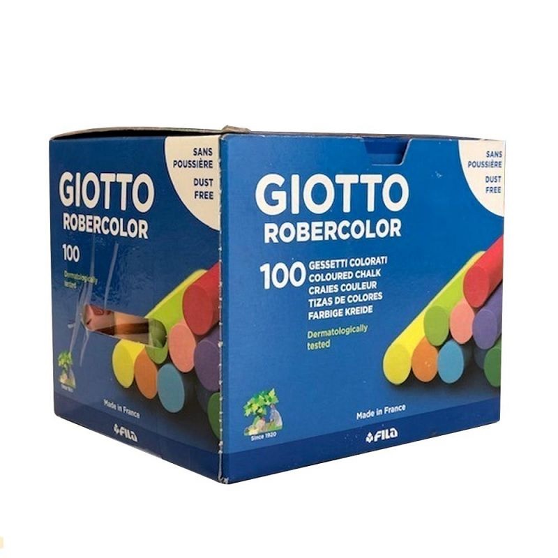 (538800ES) TIZA GIOTTO ROBERCOLOR X100 COLOR - ESCOLAR - TIZAS