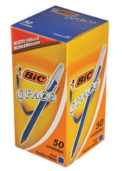 (CON00Z) BOL BIC OPACO 1MM AZUL - ESCOLAR - BOLIGRAFOS