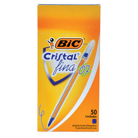 (CON01Z) BOL BIC CRISTAL FINE PLUS 0.8M AZUL - ESCOLAR - BOLIGRAFOS