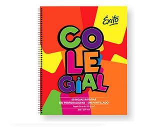 (CON106C) CUADERNO EXITO E7 COLEGIAL 60HS CUA - ESCOLAR - CUADERNOS CON ESPIRAL