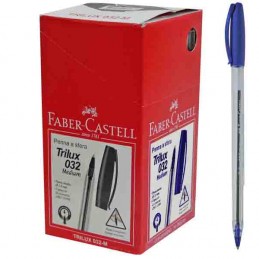 (CON107Z) BOL FABER-CASTELL TRILUX 032 AZUL - ESCOLAR - BOLIGRAFOS