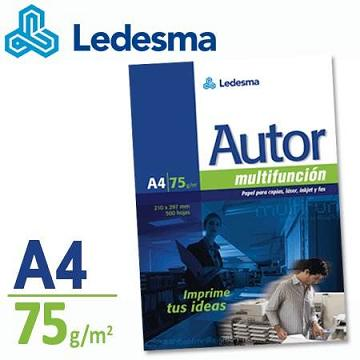 (CON110A) RESMA AUTOR 75GR A4 - COMERCIAL - RESMAS