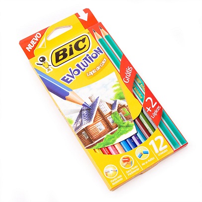 (CON111) LAPIZ DE COLOR BIC X12 EVOL.LARGOS - ESCOLAR - LAPICES