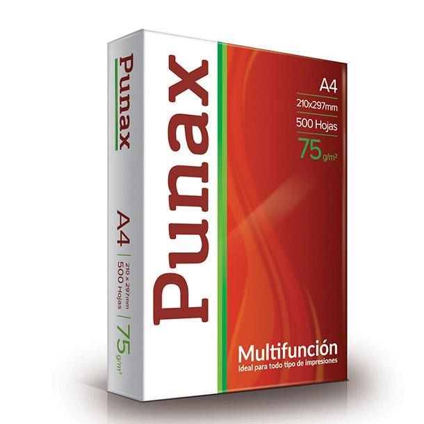 (CON134A) RESMA PUNAX A4 75GRS - COMERCIAL - RESMAS