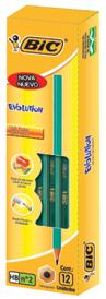 (CON34) LAPIZ NEGRO BIC EVOLUTION X12 - ESCOLAR - LAPICES