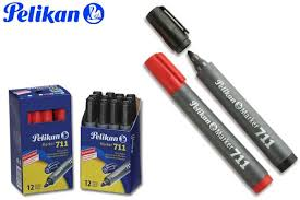 (CON70) MARCADOR PELIKAN 711 SOLVENTE NEGR - ESCOLAR - MARCADORES