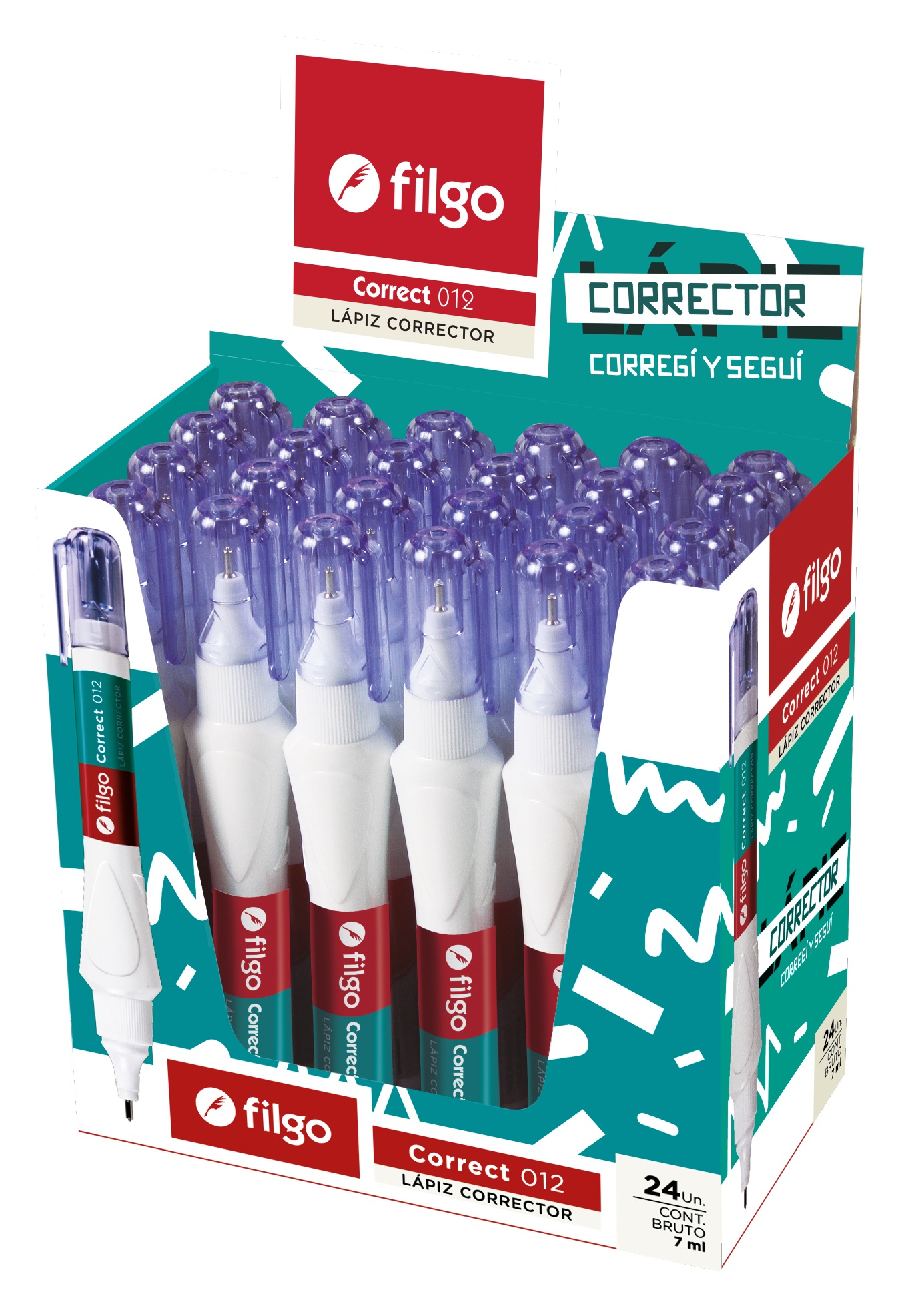 (FIL77) CORRECTOR FILGO 7ML 012 - ESCOLAR - CORRECTORES