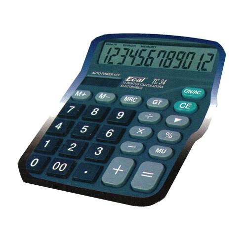 (LAM103) CALCU ECAL GDE 12DIG TC34 C/PILAS - COMERCIAL - CALCULADORAS