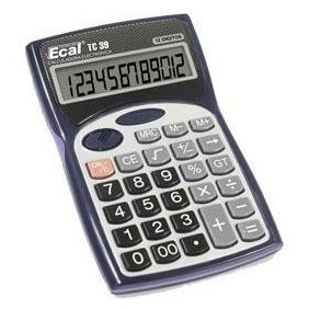 (LAM104) CALCU ECAL GDE 12DIG TC39 C/PILAS - COMERCIAL - CALCULADORAS