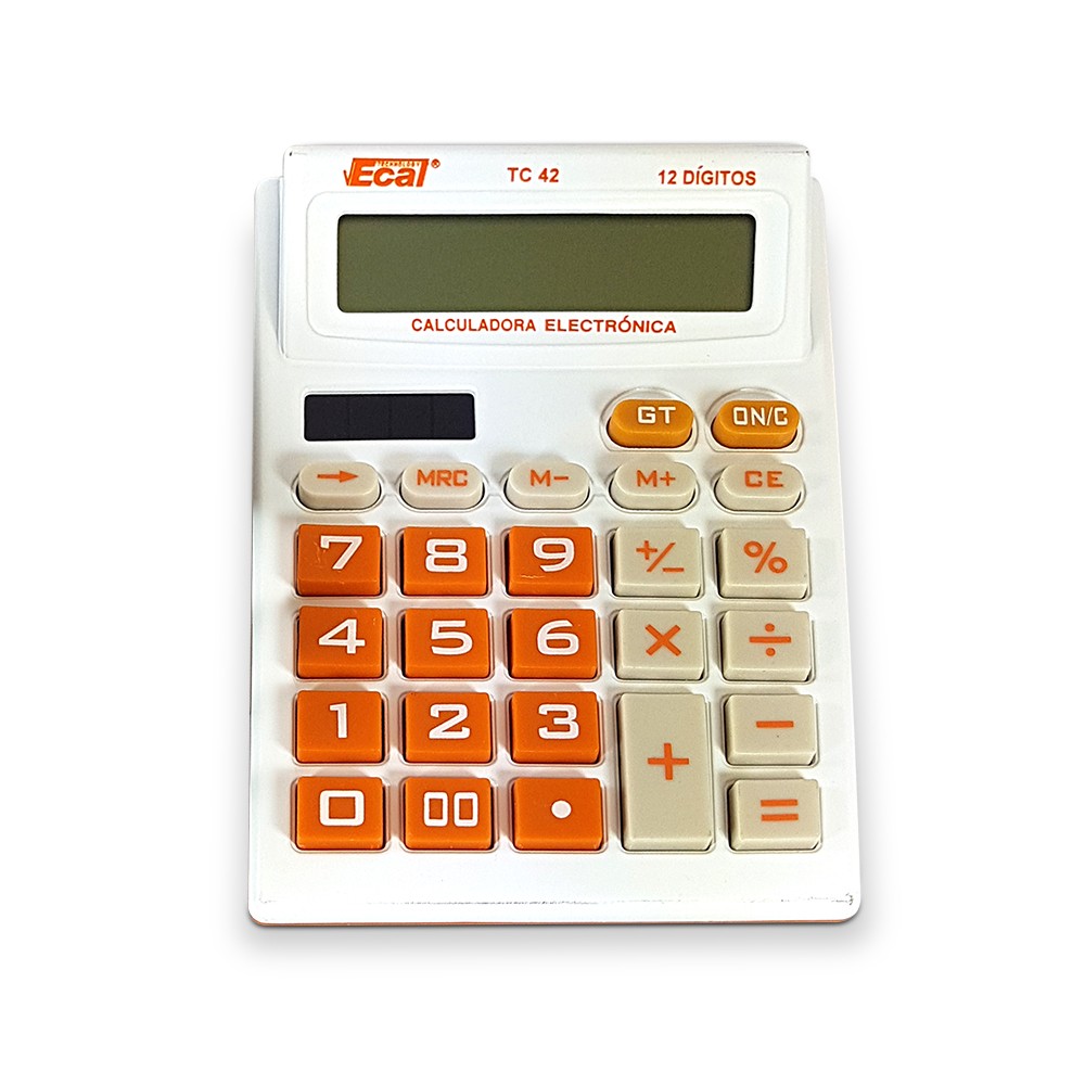 (LAM120) CALCU ECAL CHICA 12DIG TC42 C/PILAS - COMERCIAL - CALCULADORAS