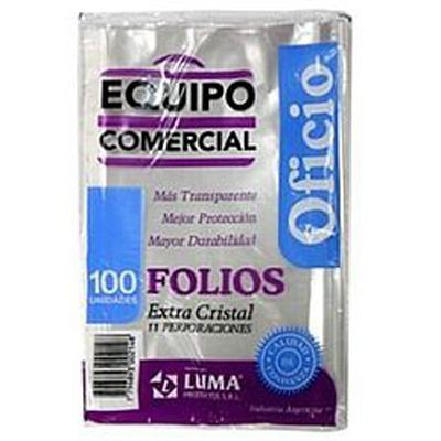 (LUM24F) FOLIOS LUMA PP X100 OFICIO COMERCIA - COMERCIAL - FOLIOS