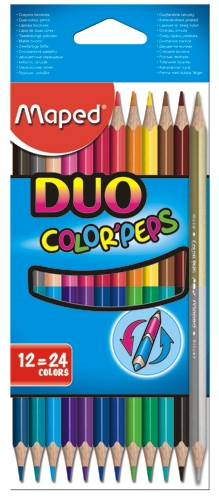 (MAP131) LAPIZ DE COLOR MAPED X12 DUO 24COLO - ESCOLAR - LAPICES