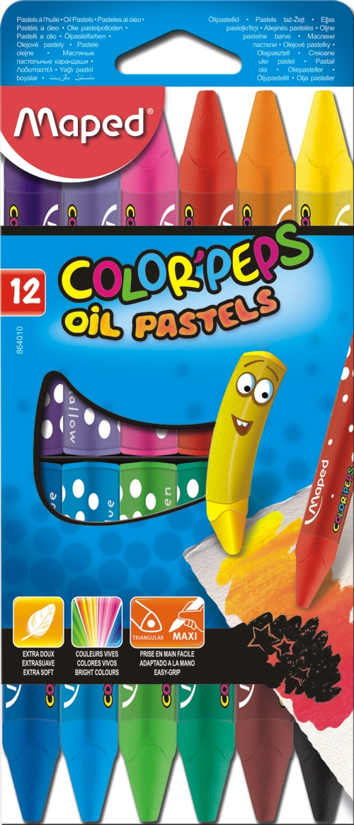 (MAP233) CRAYONES AL OLEO MAPED X12 4010 - ESCOLAR - CRAYONES