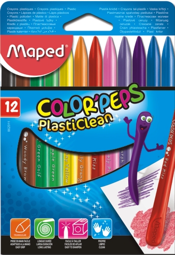 (MAP243) PINTURITAS PLASTICAS MAPED X12 2011 - ESCOLAR - CRAYONES
