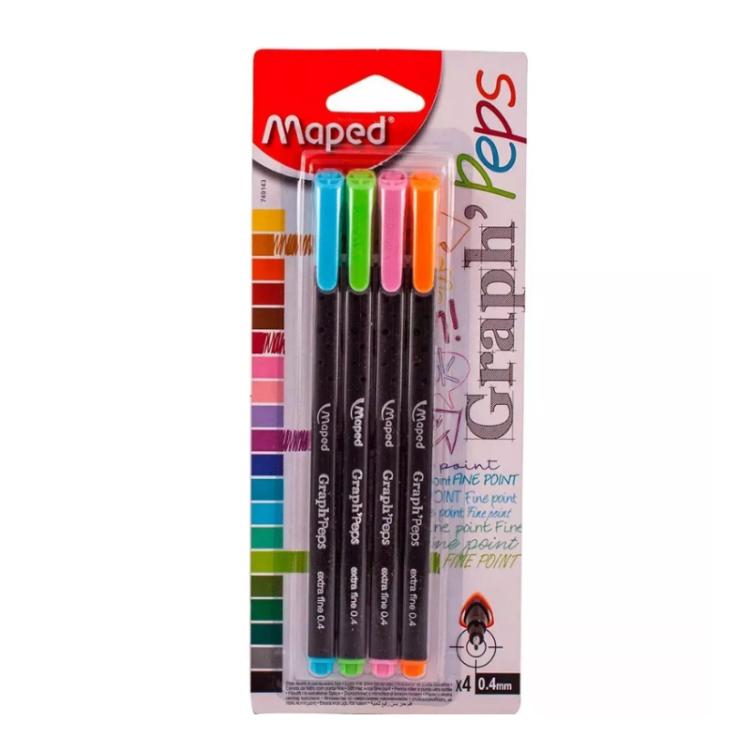 (MAP376) MICROFIBRA MAPED GRAPH FANCY X4 914 - ESCOLAR - MICROFIBRAS