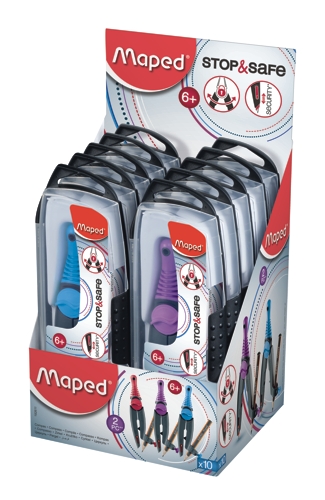 (MAP382) COMPAS MAPED 2611 STOP & SAFE C/ABR - ESCOLAR - COMPAS