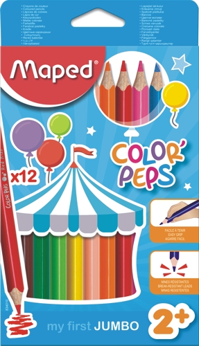 (MAP52) LAPIZ DE COLOR MAPED X12 JUMBO - ESCOLAR - LAPICES