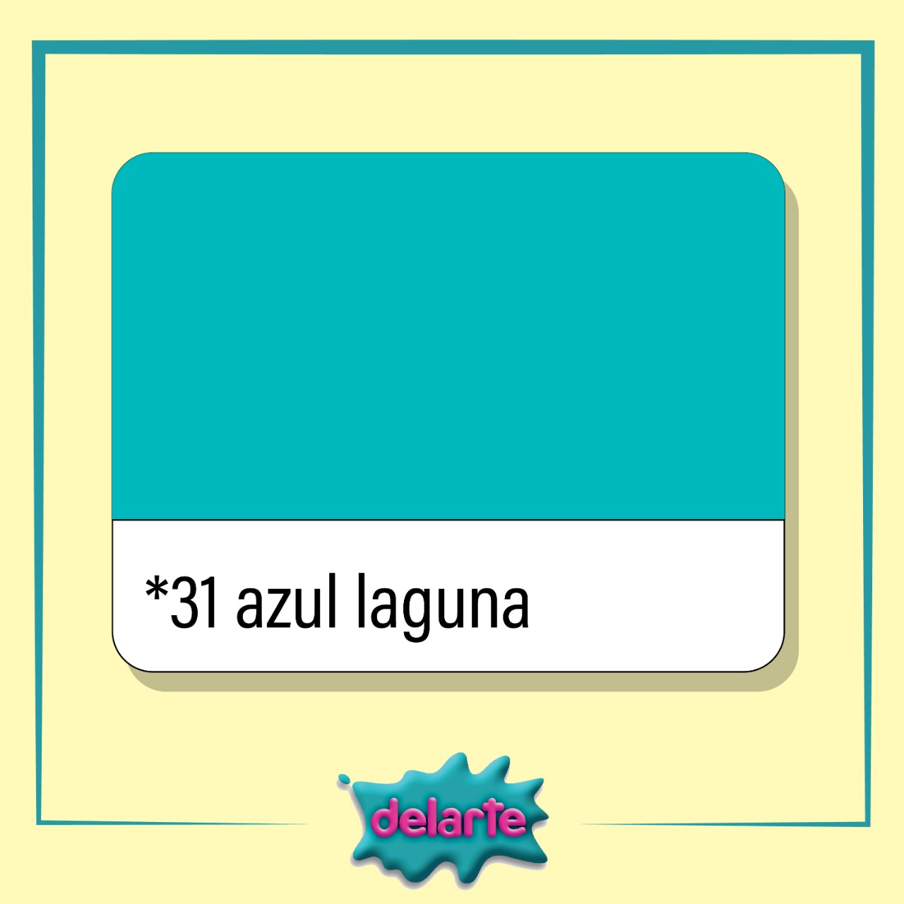 (MOD01ZL) ACRILICO DELARTE 50CC AZUL LAGUNA - ARTISTICA - PINTURA ACRILICA
