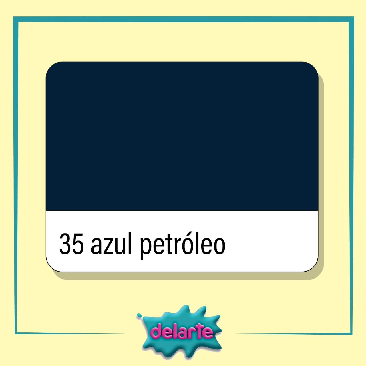 (MOD01ZP) ACRILICO DELARTE 50CC AZUL PETROLEO - ARTISTICA - PINTURA ACRILICA