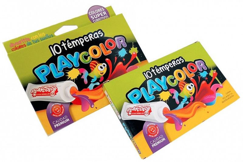 (MOD03) TEMPERA PLAYCOLOR X10 SURTIDOS - ESCOLAR - TEMPERAS