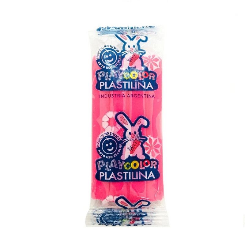 (MOD09S) PLASTILINA PLAYCOLOR 200G.ROSA - ESCOLAR - PLASTILINAS