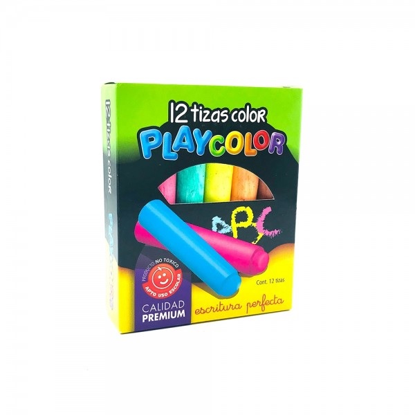 (MOD13) TIZA PLAYCOLOR ESCOLAR COLOR X12 - ESCOLAR - TIZAS