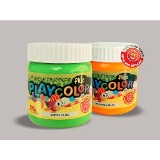 (MOD29V) TEMPERA PLAY POTE 250GRS FLUO VERDE - ESCOLAR - TEMPERAS