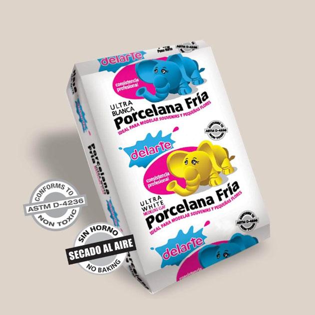 (MOD30) PORCELANA EN FRIO DELARTE 1000GRS - ARTISTICA - ARCILLA Y CREALINA