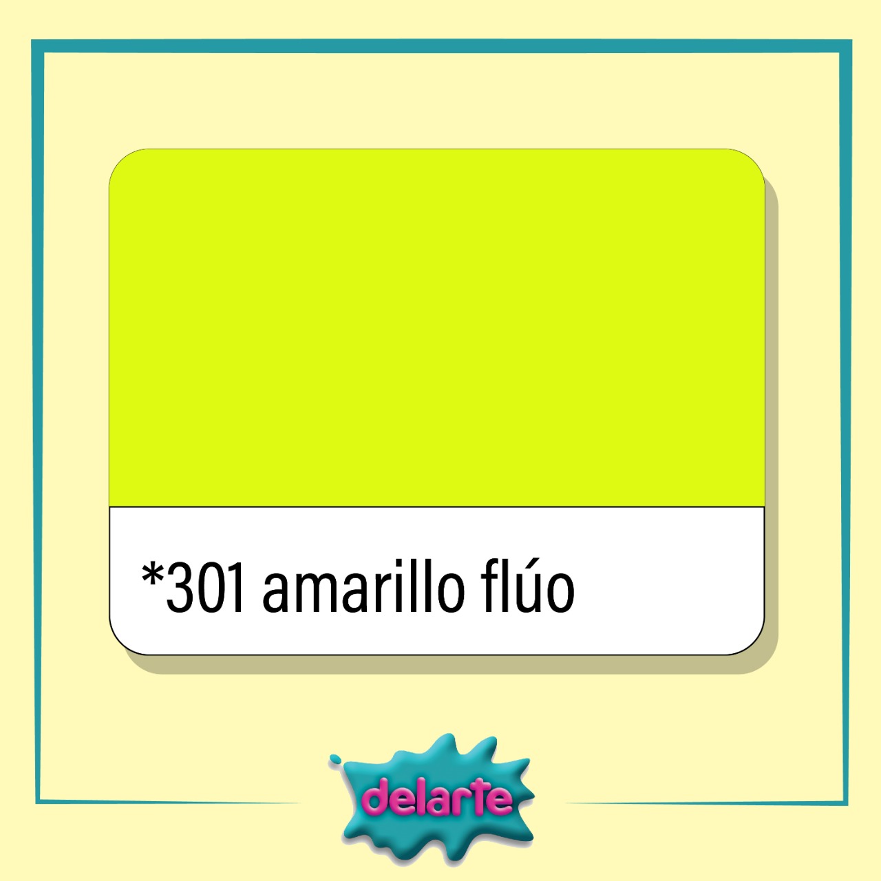 (MOD35A) ACRILICO DELARTE 50CC FLUO AMARILLO - ARTISTICA - PINTURA ACRILICA