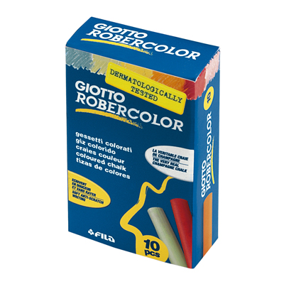 (PAX04) TIZA GIOTTO ROBERCOLOR X10 COLOR - ESCOLAR - TIZAS