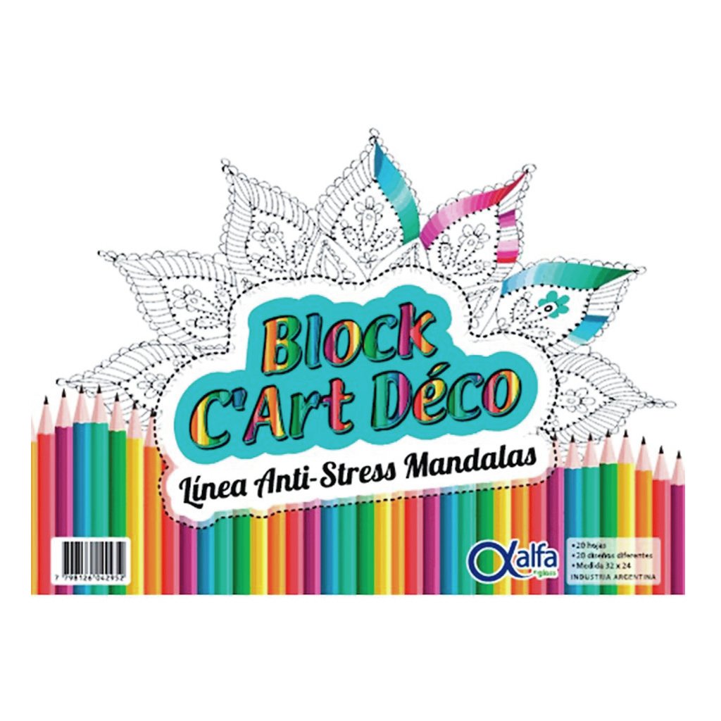 (PPG30) BLOCK CARTULINA 32X24 20HJS MANDALA - COMERCIAL - BLOCK