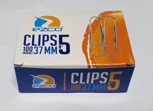 (SIF05) CLIPS EZCO N05 E/CAJITA 100UNID. - COMERCIAL - CLIPS