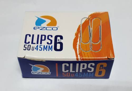 (SIF06) CLIPS EZCO N06 E/CAJITA 50UNID. - COMERCIAL - CLIPS