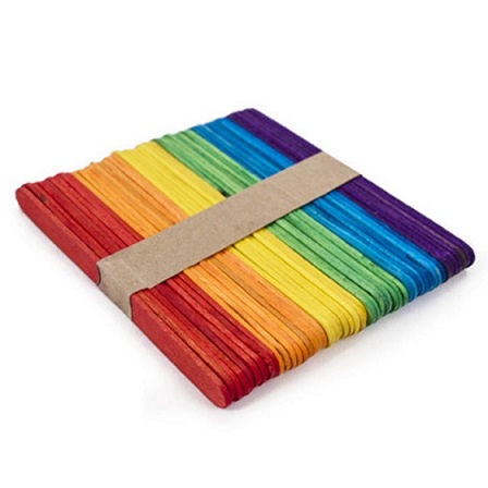 (SIF35) PALITO DE HELADO EZCO COLORES X50 - ESCOLAR - PALITOS HELADO