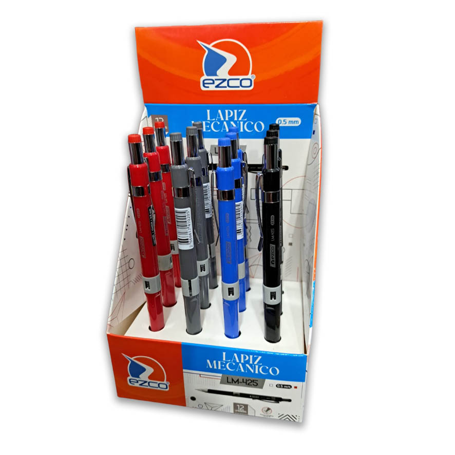 (SKR124) LAPIZ PORTAMINA EZCO LM-425 0.5MM - ESCOLAR - PORTAMINAS