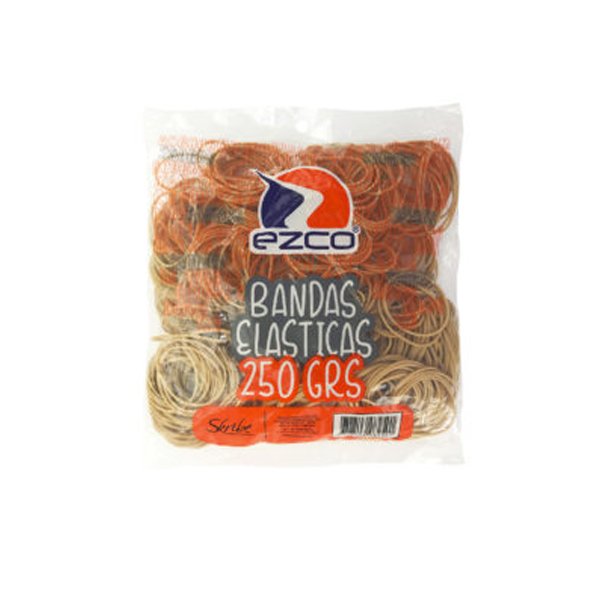 (SKR19) BANDAS ELASTICAS EZCO 250GRS - COMERCIAL - BANDAS ELASTICAS