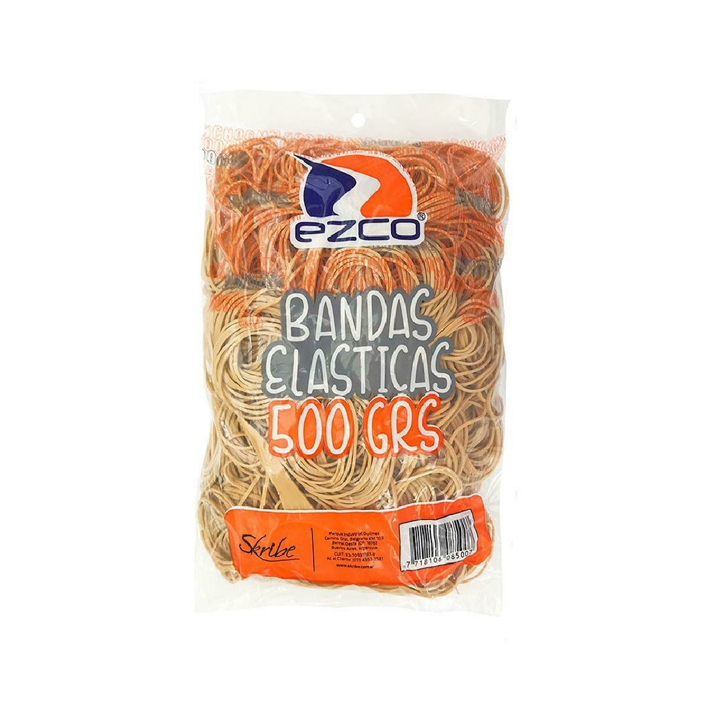 (SKR20) BANDAS ELASTICAS EZCO 500GRS - COMERCIAL - BANDAS ELASTICAS