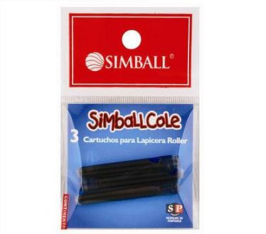 (SP00) CARTUCHOS SIMBALL X3 EN BOLSITA - ESCOLAR - TANQUES