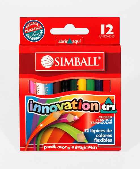 (SP116) LAPIZ DE COLOR INOVATION X12 JUMBO - ESCOLAR - LAPICES