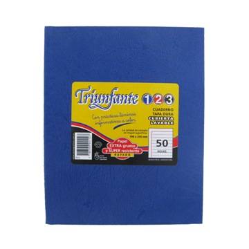 (TEC21Z) CUAD.T/D TRIUNF.123 50HS ARAA AZUL - ESCOLAR - CUADERNOS